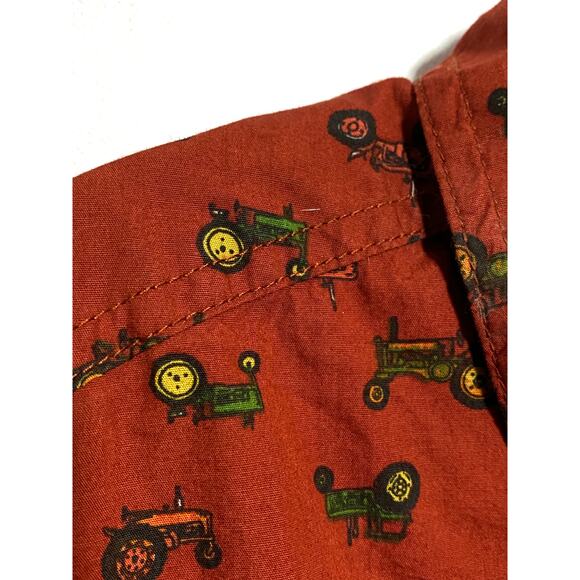 Duluth Trading Untucked Tractors Button Shirt Relaxed Fit 2XL Tall Farmer Camp - Picture 4 of 9
